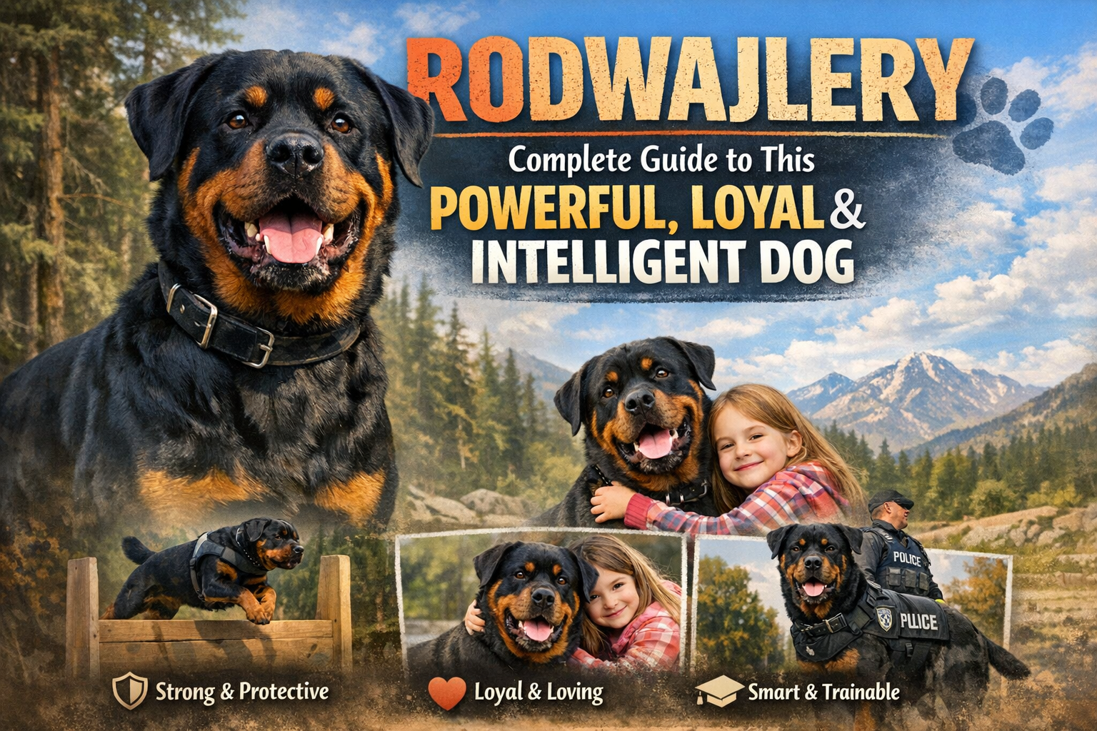 Rodwajlery (Rottweiler) – Complete Guide to This Powerful, Loyal & Intelligent Dog