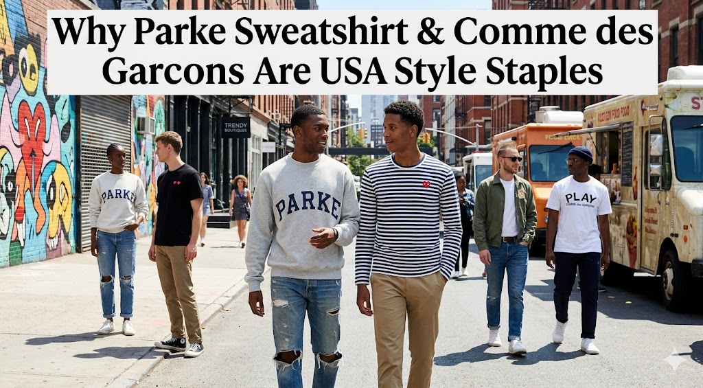 Why Parke Sweatshirt & Comme des Garcons Are USA Style Staples